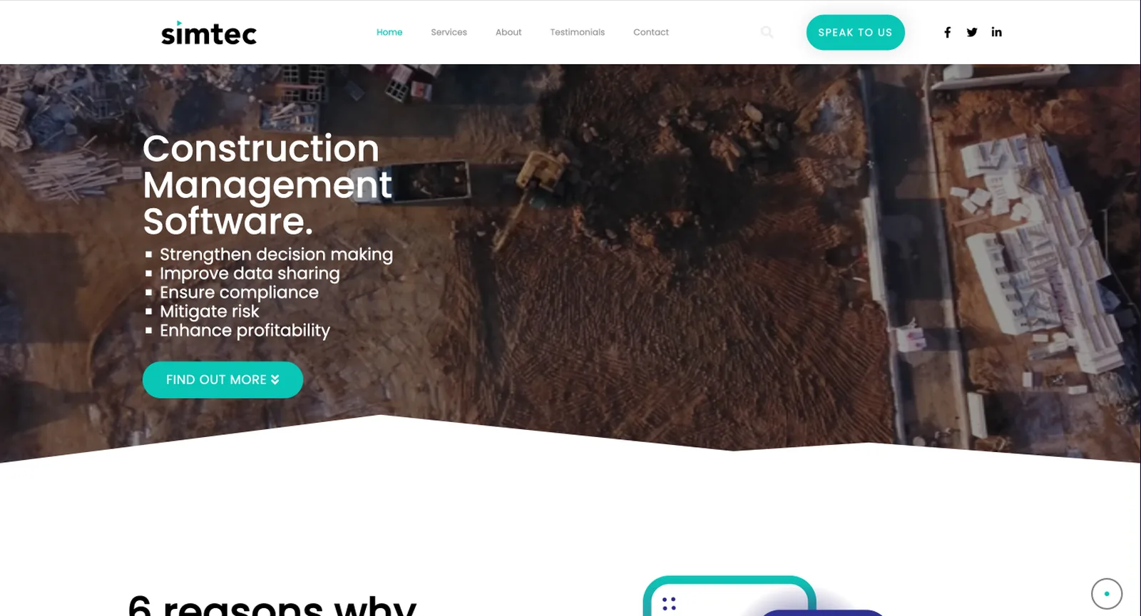 Simtec Consult website homepage